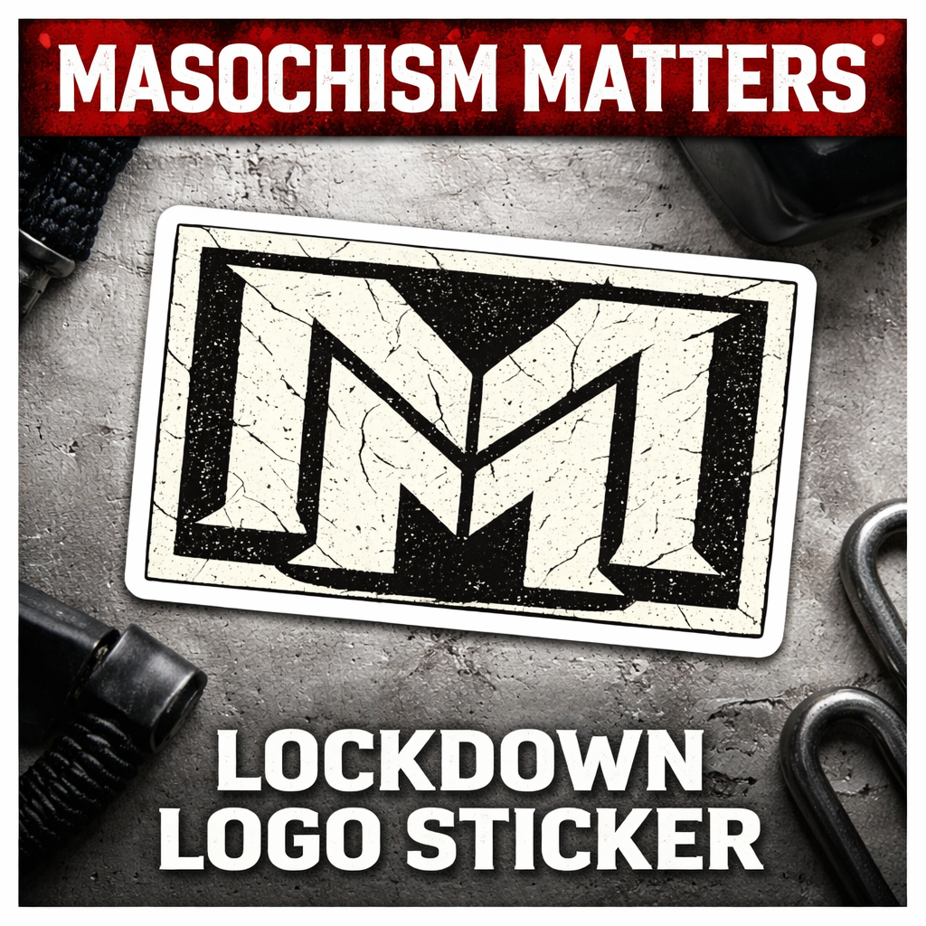 Sticker - Masochism Matters - Logo Lockdown