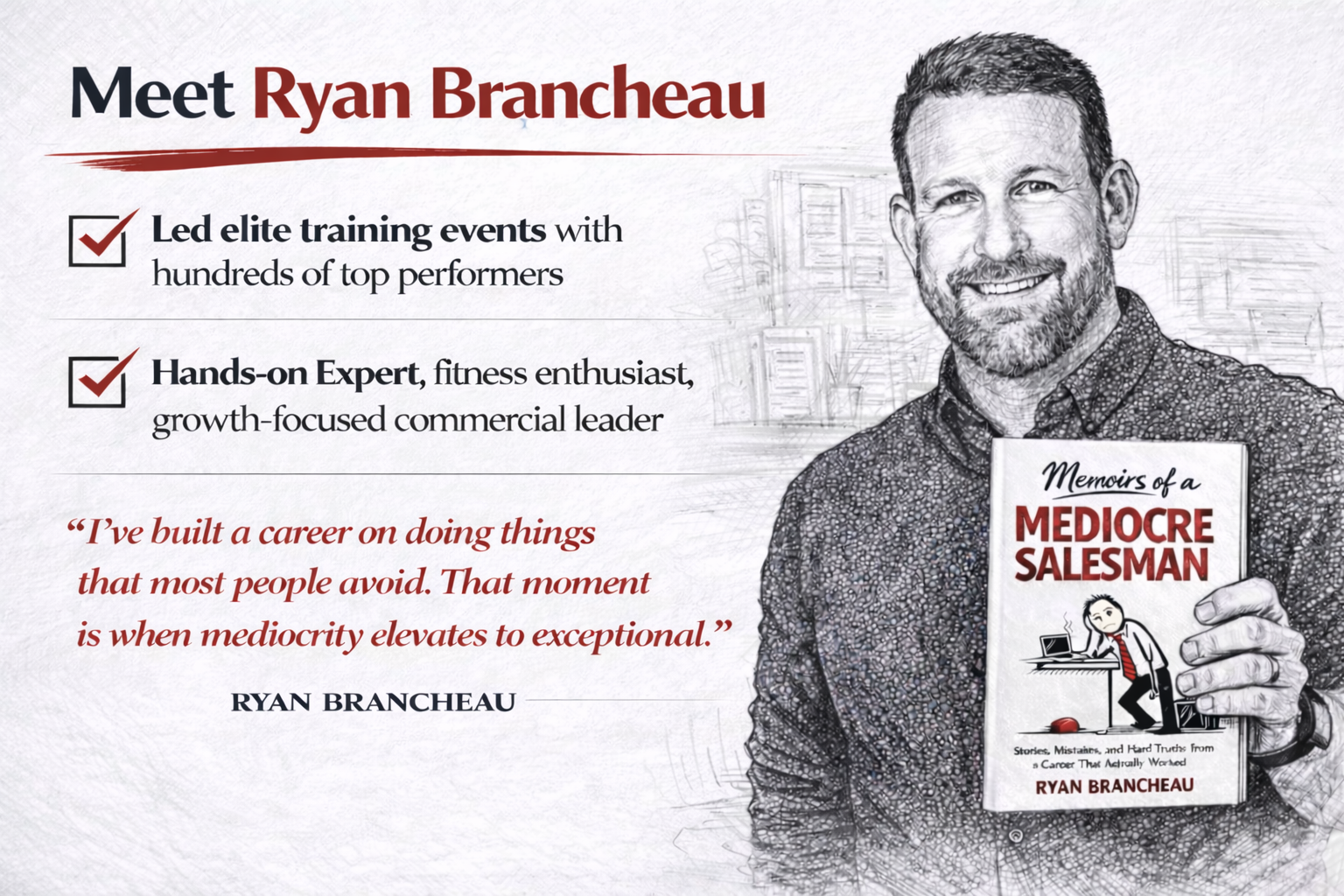 Pre-Order - Memoirs of a Mediocre Salesman - Hardcover - Ships week of 5/4/26