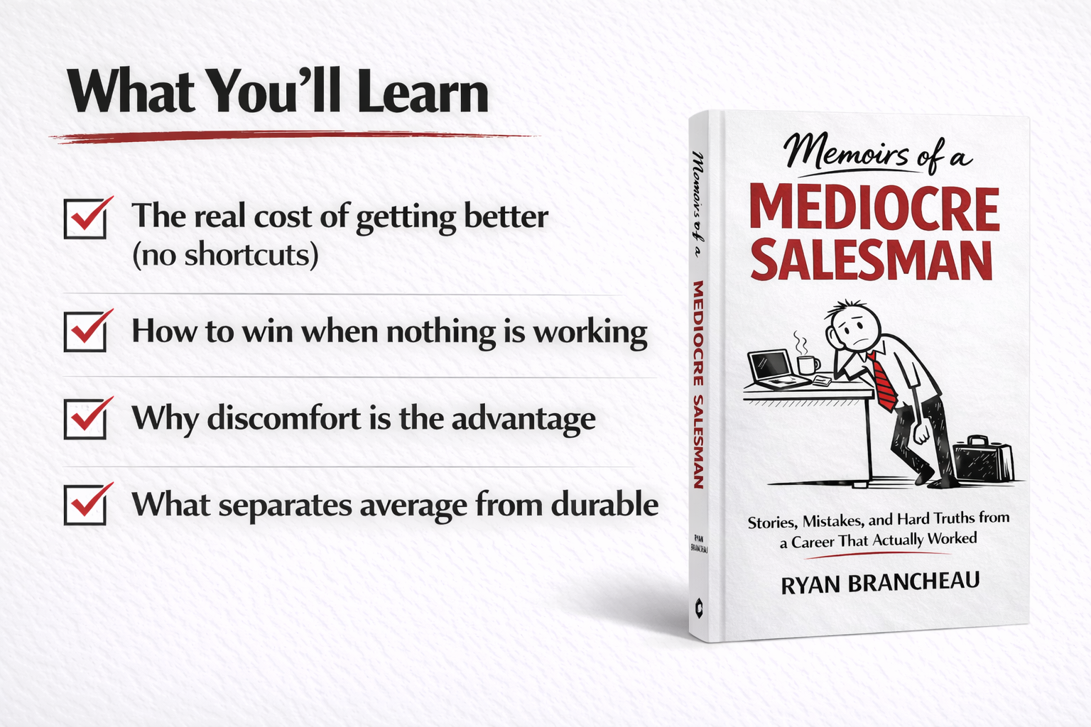 Pre-Order - Memoirs of a Mediocre Salesman - Hardcover - Ships week of 5/4/26