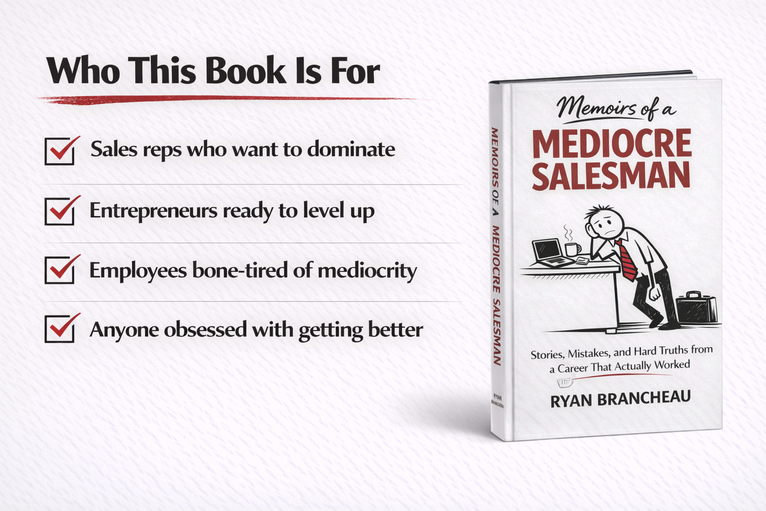 Pre-Order - Memoirs of a Mediocre Salesman - Paperback - Ships week of 5/4/26