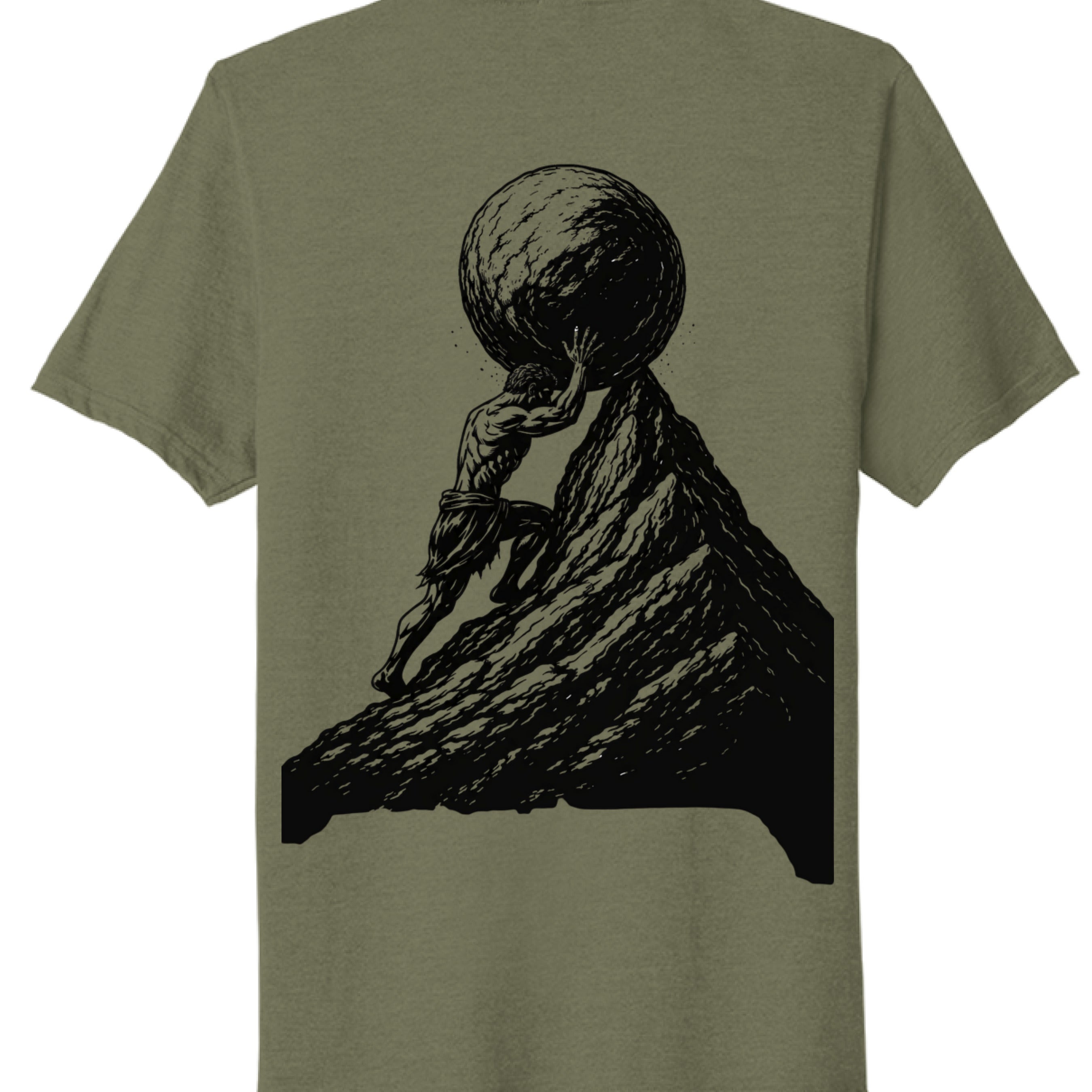 Military Green Heather - BACK